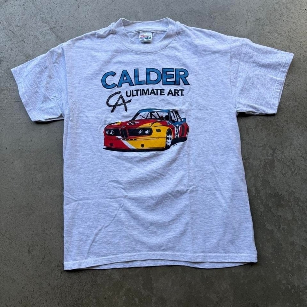 Vintage 90s Alexander Calder BMW 3.0 CSL New York BMW Gallery Art Shirt Rare